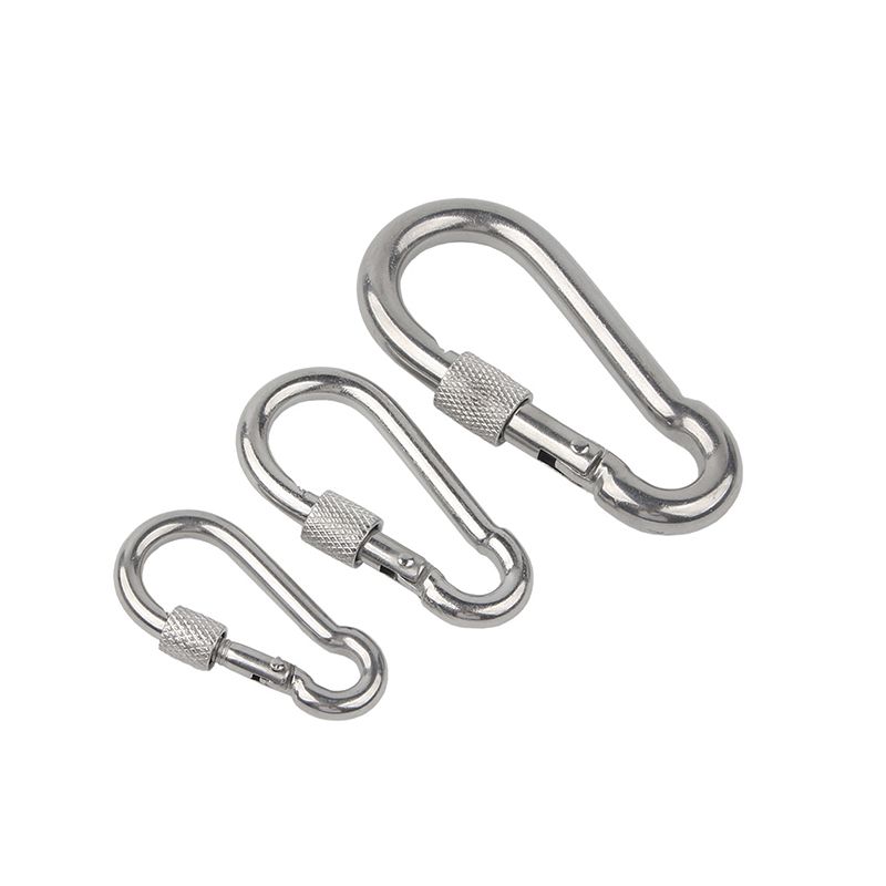 304不锈钢带螺母弹簧钩 - Hooks & Links