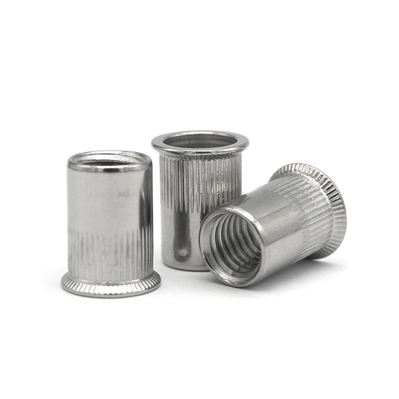 304平头竖条纹铆螺母 - Riveting Fasteners